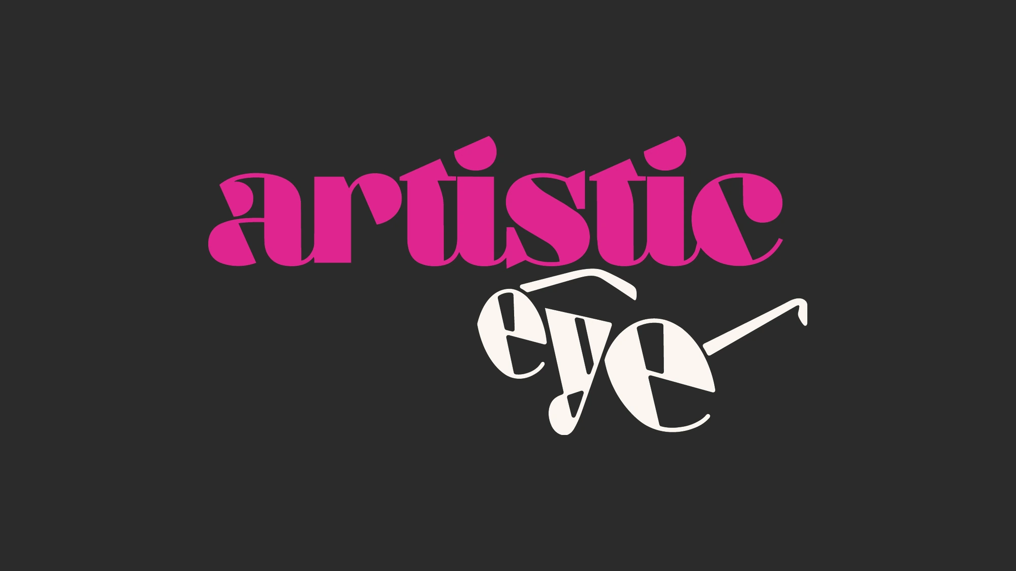 The Artistic Eye wordmark and monogram applied across brand materials